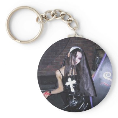 Asian Goth Girl Key Chain by TheCommitteeTo