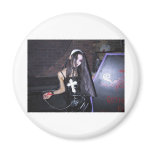 Asian Goth Girl magnets