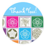 Asian Inspired Design Thank You Sticker