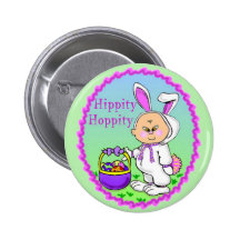 Asian Kid Bunny Suit Button