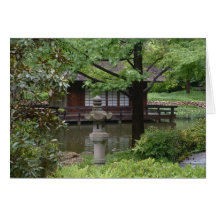 Asian Meditation House Greeting Card