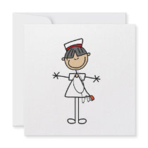 Asian Stick Figure Nurse T-shirts and Gifts