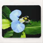 Asiatic day flower mouse pad