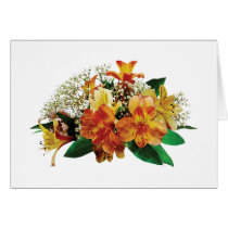 Asiatic Lilies and Stephanotis Card