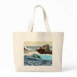 Asilomar Beaches Waves Ocean Dusk Tote Bag