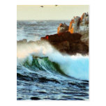 Asilomar Beaches Waves Ocean Dusk Postcards