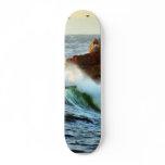 Asilomar Beaches Waves Ocean Dusk Skate Deck