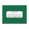 Ask a librarian postcards