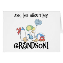 Ask About My Grandson Tshirts and Gifts Cards