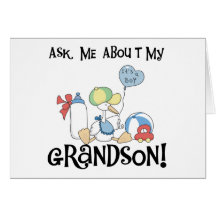 Ask About My Grandson Tshirts and Gifts Cards