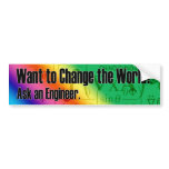 Ask an Engineer bumper stickers