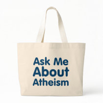 Ask Me About Atheism Canvas Bags