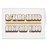 Ask Me About Audio and Video Greeting Cards