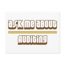 Ask Me About Auditing Post Card