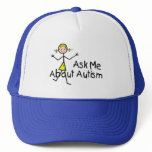 Ask Me About Autism (Girl 2) Hats