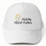 Ask Me About Autism (Girl) hats