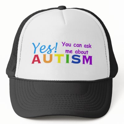 Ask Me About Autism Mesh Hats by joeymom