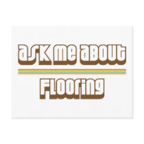 Ask Me About Flooring Postcard