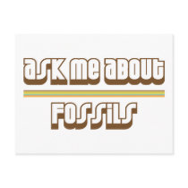 Ask Me About Fossils Post Cards