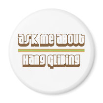 Ask Me About Hang Gliding Refrigerator Magnets