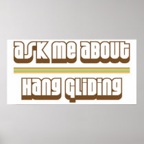Ask Me About Hang Gliding Print
