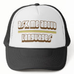Ask Me About Languages Mesh Hats