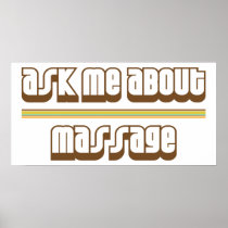 Ask Me About Massage Poster