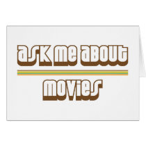 Ask Me About Movies Greeting Cards