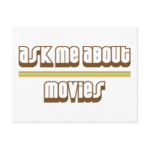Ask Me About Movies Post Card