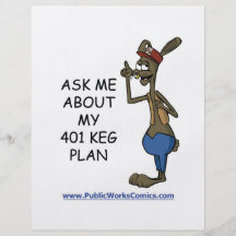 Ask Me About My 401 Keg Plan Full Colour Flyer