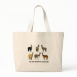 Ask me about my alpacas canvas bag