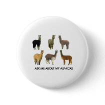 Ask me about my alpacas pins