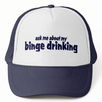 Ask Me About My Binge Drinking !  Trucker Hat by TheBigTees