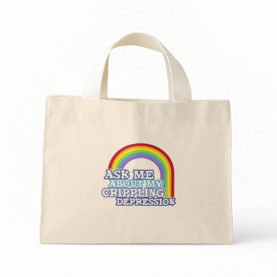 Ask Me About My Crippling Depression Tote Bag by lulubean