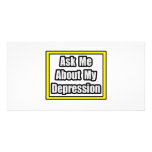 Ask Me About My Depression Photo Card Template