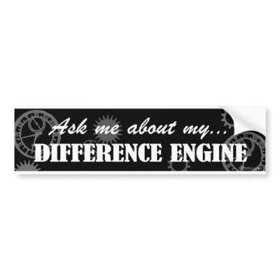 ASK ME ABOUT MY DIFFERENCE ENGINE BUMPER STICKERS by Regretsy