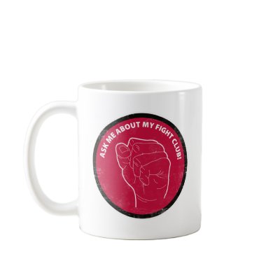 Ask Me About My Fight Club Coffee Mugs by lethaldos