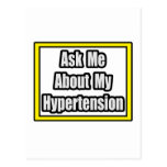 Ask Me About My Hypertension Post Card