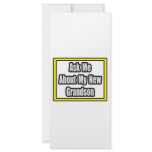 Ask Me About My New Grandson rack cards