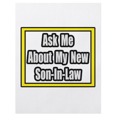 Ask Me About My New Son-In-Law Personalized Flyer by Son_In_Law_Shirts