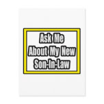 Ask Me About My New Son-In-Law Post Card