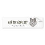 Ask me about my WOLF...
