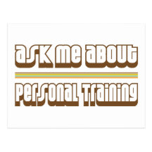 Ask Me About Personal Training Postcards