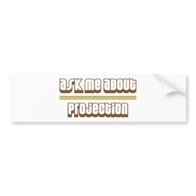 Ask Me About Projection Bumper Sticker by proton
