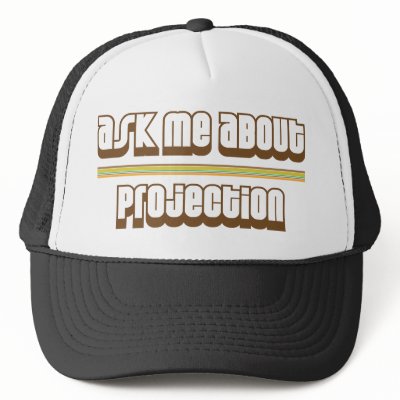 Ask Me About Projection Trucker Hats by proton