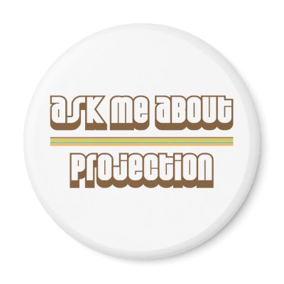Ask Me About Projection Fridge Magnets by proton