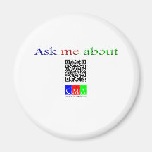 ask me about Q code Fridge Magnet