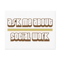 Ask Me About Social Work Postcards