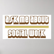 Ask Me About Social Work Posters
