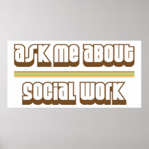 Ask Me About Social Work Posters